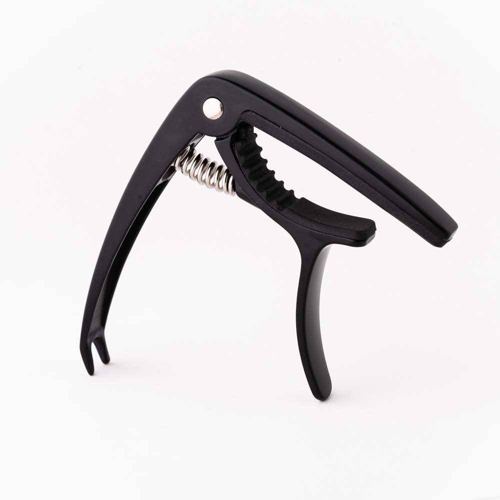 Senor Guitar Capo for Acoustic Guitar | Capo for Classical Guitar | Electric Guitar | Bass Guitar | Ukulele & Banjo Capo | Modern Design Lightweight Professional Capo for Guitars - Black