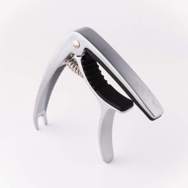 Senor Guitar Capo for Acoustic Guitar | Capo for Classical Guitar | Electric Guitar | Bass Guitar | Ukulele & Banjo Capo | Modern Design Lightweight Professional Capo for Guitars - Silver - Image 2