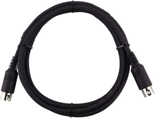 Senor Cables 6ft MIDI Cable with Heavy Duty Molded 5 pin Midi connectors and Built in Strain Relief - Single Pack