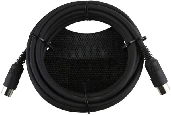 Senor Cables 6ft MIDI Cable with Heavy Duty Molded 5 pin Midi connectors and Built in Strain Relief - Single Pack - Image 2