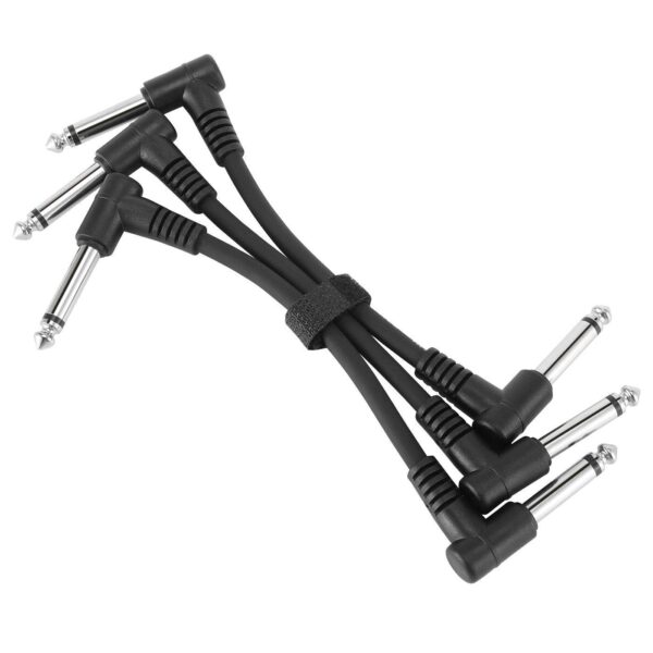 Senor Cable 6 Inch Guitar Patch Cable Black 3-Pack Guitar Effect Pedal Cables | Pedal Patch Cables | Guitar Effect Patch Cables | Patch Cables Guitar | Guitar Patch Cables | Guitar Cables Pedal - Image 3