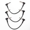 Senor Cable 6 Inch Guitar Cable Patch Cable Black 3-Pack Guitar Effect Pedal Cables | Guitar Cables Pedal | Pedal Patch Cables | Guitar Patch Cables